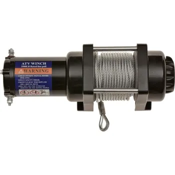 naviják ATV / UTV s ocelovým lanem, tažná síla 1 590 kg, Q-TECH