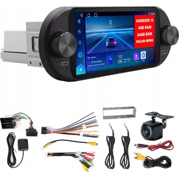 Autorádio 1DIN AUTORÁDIO ANDROID 13 s CARPLAY a ANDROID AUTO, BLUETOOTH, RDS, 6.1 PALCOVÝ DISPLEJ, 4GB RAM / 64GB PAMĚŤ