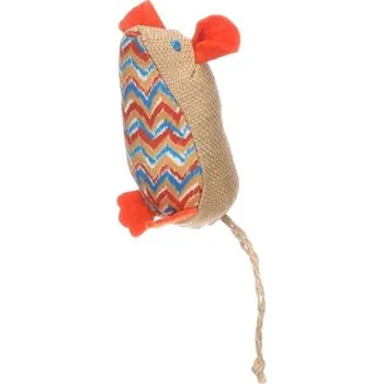 Obojek pro psa Hračka cat textil Robla myš Flamingo