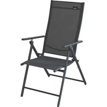 Zahradní nábytek Židle zahradní skládací PULA - tmavě šedá CATTARA