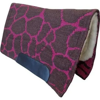 Westernová deka Burioni Showpad s vlnou, hnědo-růžová
