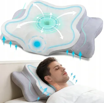 Polštář ERGONOMICKÝ ORTOPEDICKÝ POLŠTÁŘ Z PAMĚŤOVÉ PĚNY