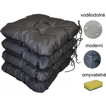 Podsedák Podsedák voděodolný - set 4 kusy Antracit