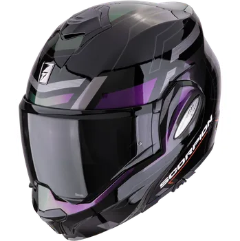 Helma na motorku Scorpion exo-tech evo conquer černý chameleon xs