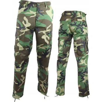 Vojenské kalhoty Kapsáče Mil-Tec Straight Cut - Woodland S