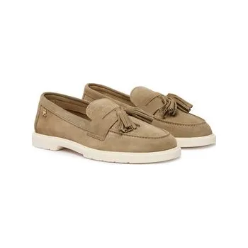 Pánská obuv Loafersy Tommy Hilfiger Light Suede Tassel Loafer FW0FW09285 Hnědá 41