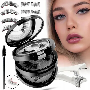 Umělé řasy MAGNETICKÉ UMĚLÉ ŘASY SADA 8 PÁRŮ OPAKOVANĚ POUŽITELNÉ + POMOCNÝ KLIP