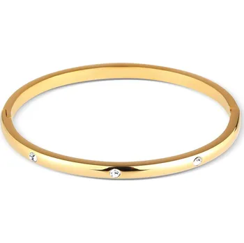 Náramek Pozlacený pevný ocelový náramek JVD SSSB0094XI8GO00