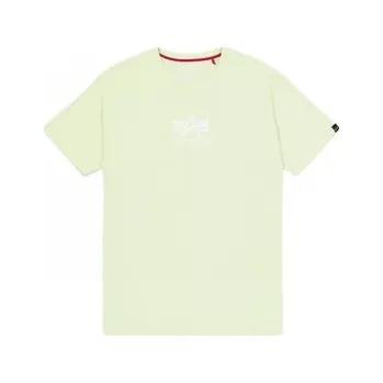 Pánské tričko Alpha Industries T-Shirt AI.118533-722-S Zelená Basic Fit L