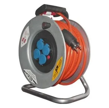 Prodlužovací kabel Brennenstuhl 1 19834 1- Kabel prodlužovací 25m, na ocelovém bubnu 4x230V, žila 2,5mm