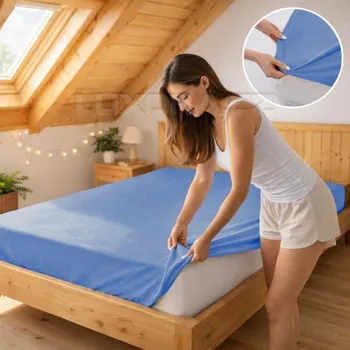 Prostěradlo Prostěradlo jersey nebesky modrá 24 - 60 x 120 cm postýlka