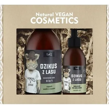 LAQ SADA KOSMETIKY DIVOKÝ GEL 500ml + BALZÁM PO HOLENÍ 150 Ml ČERNÝ