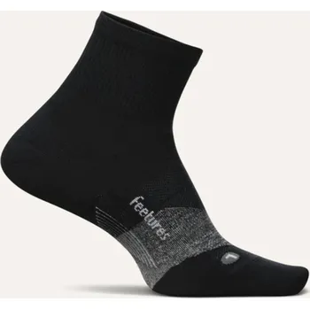 Pánské ponožky Feetures Unisex Ponožky Merino 10 Ultra Light Quarter Černá S 34-37