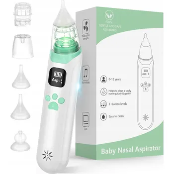 Kojenecká hygiena ODSÁVAČKA NOSNÍCH HLENŮ 65KPA VYSAVAČ NA RÝMU PRO DĚTI - USB NABÍJENÍ