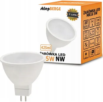 Žárovka LED žárovka MR16 5W 12V neutrální bílá