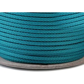 Oděvní šňůra PES Ø2 mm, střední, 5277 tyrkys