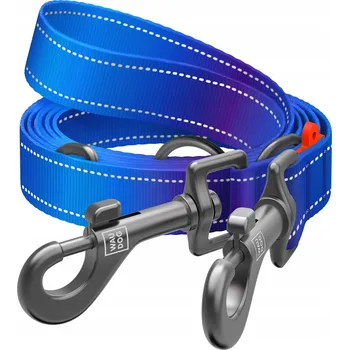 Vodítko pro psa Vodítko pro psa, nylonové, reflexní, modré, velikost M, 3 m, šířka 20 mm