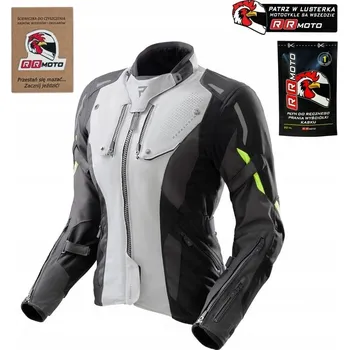 Moto oblečení TEXTILNÍ BUNDA REBELHORN HIKER IV DÁMSKÁ ČERNÁ/ŠEDÁ/FLUO ŽLUTÁ DXXL