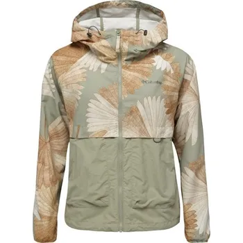 Dámská větrovka Dámská bunda Columbia SPIRE VALLEY PRINTED WINDBREAKER XS Světle zelená, Mix, Tmavě šedá