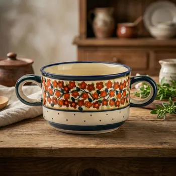 BOLESŁAWIEC GU-900 DEK. DU5 260 ml - keramická miska na vývar