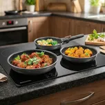 TESCOMA Vario 3 ks. - sada nepřilnavých pánví s odnímatelnou rukojetí