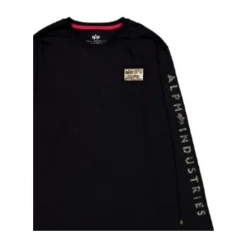Pánské tričko Alpha Industries T-Shirt AI.156582-03 Černá Regular Fit XL