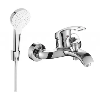 Vodovodní baterie Mexen Fabia R05 vanová baterie se sprchovým setem, chrom - 74653R05-00 Bateriové soupravy