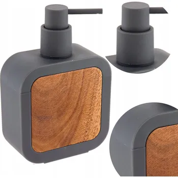 Dávkovač mýdla DÁVKOVAČ NA TEKUTÉ MÝDLO 350 ml grafitový pro kuchyňskou koupelnu dávkovač