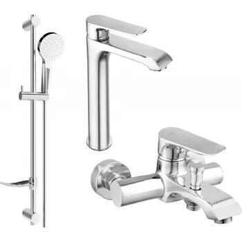 Mexen Pecos DF05 vanová sada, chrom - 72713DF05-00 Bateriové soupravy