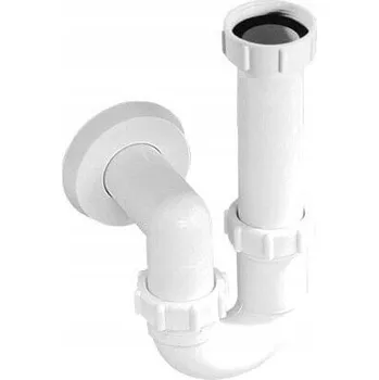 Sifon Sifon pro hospodářské dřezy, plastový bílý