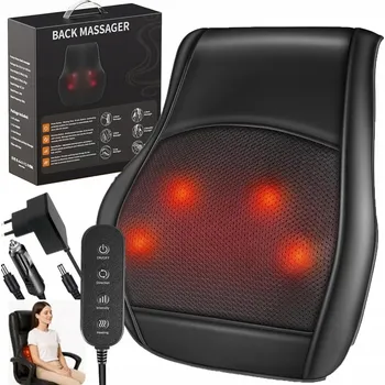 Masážní přístroj MASÁŽNÍ VYHŘÍVACÍ PODLOŽKA do AUTA DOMŮ KANCELÁŘE NA SEDADLO MASÁŽNÍ PŘÍSTROJ POLŠTÁŘ