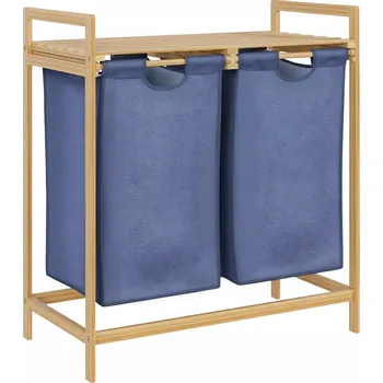 Koš na prádlo Koš na prádlo Sussina grafitový dřevěný