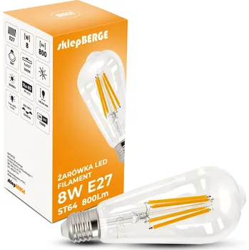 Žárovka LED žárovka E27 8W ST64 filament retro 24084