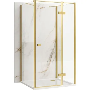 Rea REA/S - Sprchová kabina Hugo Double 80x90 Copper Brush KPL-K6972