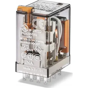 Relé Elektromagnetické relé Finder 4CO, 24VDC, 7A/250VAC 55.34.9.024.0060