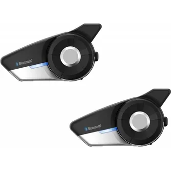 Interkom na motorku Bluetooth handsfree headset 20S EVO (dosah 2 km), SENA (sada 2 jednotek)