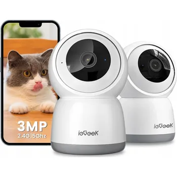 IP kamera Bezpečnostní kamera 2K 3MP s dvoupásmovou Wi-Fi