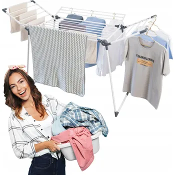 Sušák na prádlo SUŠÁK NA PRÁDLO STOJÍCÍ SKLÁDACÍ, STABILNÍ, PRO PRANÍ PRÁDLA V DOMÁCNOSTI