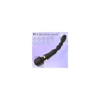 Vibrátor Oboustranný vibrátor s 10 módy vibrací VI186 bdsm-bondage-shop VI186 8595729792166 ABS vibrační vajíčko s hekátkem VI123