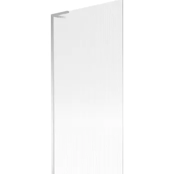 Vanová zástěna Mexen Next L, 1-křídlová vanová zástěna 90 x 150 cm, 6mm sklo s žebrovým vzorem, chromový profil, 895-090-000-03-09-01