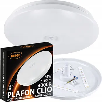 Stropní Svítidlo kulatý Milio 38 x 8 cm bílý