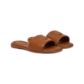 Dámské pantofle Nazouváky Tommy Hilfiger Th Logo Hardware Leather Mule FW0FW09292 Hnědá 41