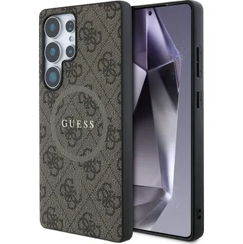 Náhradní kryt pro mobilní telefon Kryt Guess Case Samsung Galaxy S25 Ultra Guhms25Lg4Gfrw (Magnetic Pu 4G Ring Klasické logo) brown