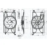 Větrák, chlazení motoru MAGNETI MARELLI 069422834010