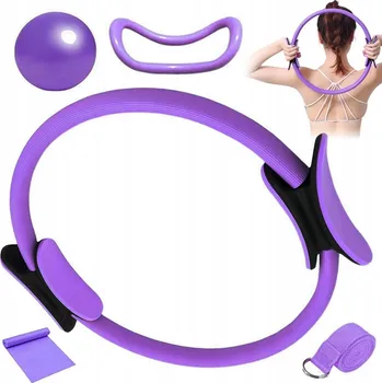 Obruč na Jógu Pilates Cvičení Kruh Ring Fitness Sada 5x