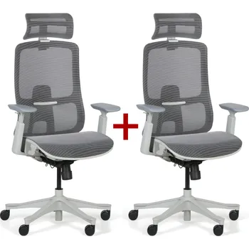 Kancelářská židle SIA 1+1 ZDARMA, šedá