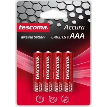 Článková baterie TESCOMA Accura LR03 4 ks. - alkalické baterie LR03 AAA 1,5 V
