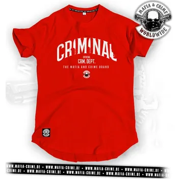 Pánské tričko Pánské triko Mafia & Crime CRIMINAL rot velikost: 6XL