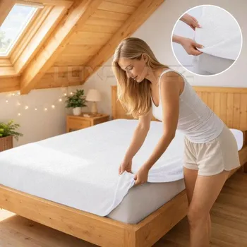 Prostěradlo Prostěradlo froté bílá 01 - 60 x 120 cm postýlka