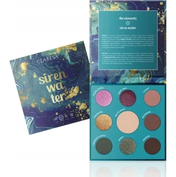 Oční stíny CLARESA Siren Water paletka očních stínů 12g